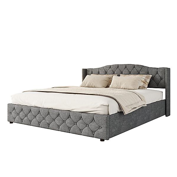 OKWISH Polsterbett Funktionsbett Doppelbett Bett Stauraumbett günstig online kaufen