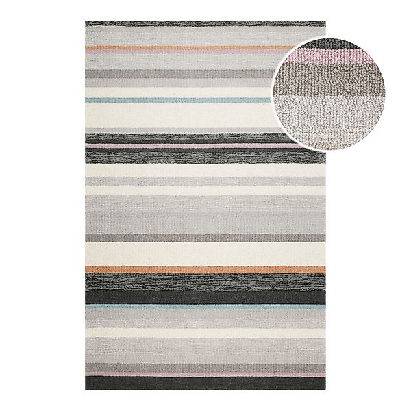 Wecon home Teppich »Sally«, rechteckig, 7 mm Höhe, handgefertigt, gestreift günstig online kaufen