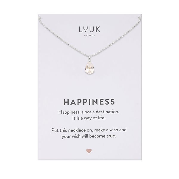 LUUK LIFESTYLE Kette mit Anhänger Transparent, günstig online kaufen