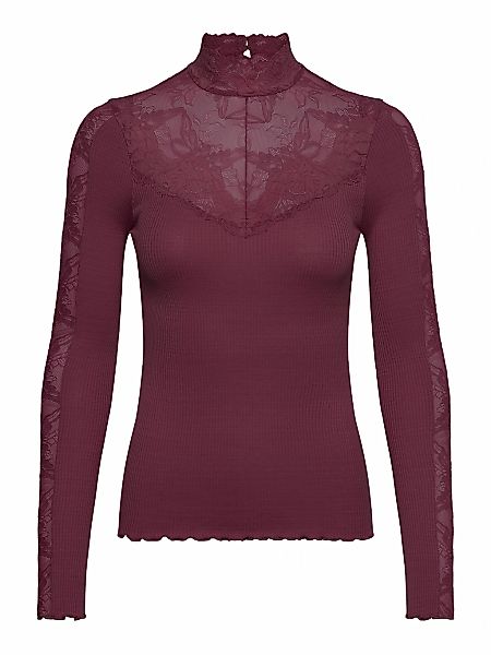rosemunde Langarmshirt "Beatha silk shirt" mit Spitze, langen Ärmeln, weich günstig online kaufen