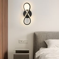 Nettlife LED Wandleuchte Innen Warmweiß Schwarz günstig online kaufen