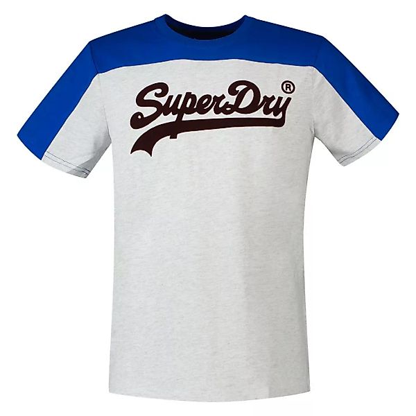 Superdry Vintage Logo Ac Colourblock Kurzarm T-shirt XL Glacier Grey Marl günstig online kaufen