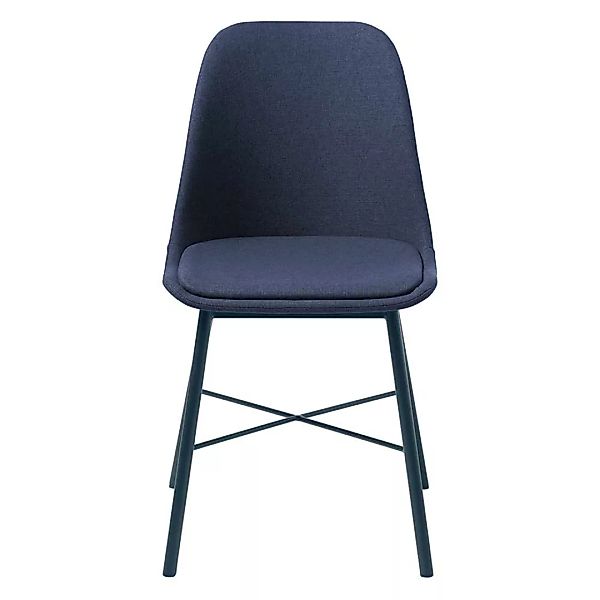 Blaue Esstisch Stühle 48 cm breit Gestell aus Metall (2er Set) günstig online kaufen