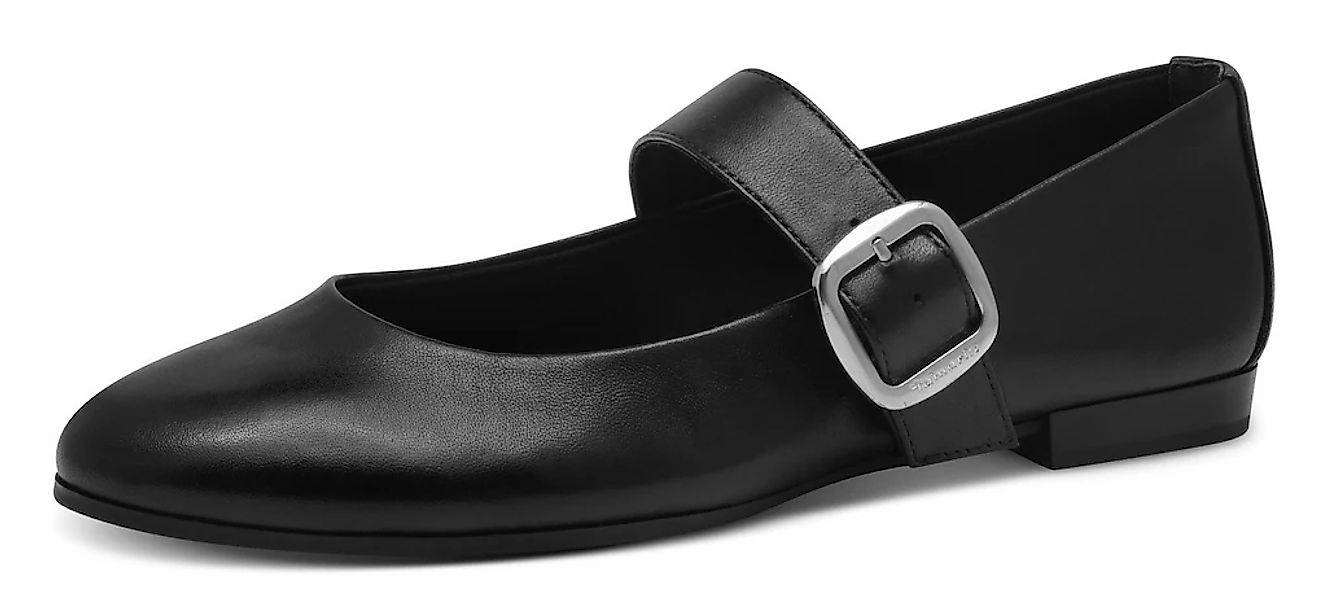 Tamaris Ballerina, Blockabsatz, Businesschuh mit großer, verstellbarer Schn günstig online kaufen