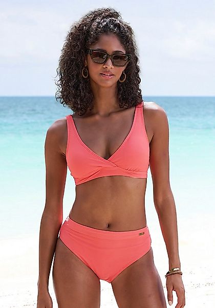 LASCANA Highwaist-Bikini-Hose Lolo mit angesetztem Bündchen günstig online kaufen