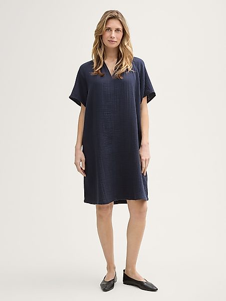 TOM TAILOR Sommerkleid Musselin Kleid aus günstig online kaufen