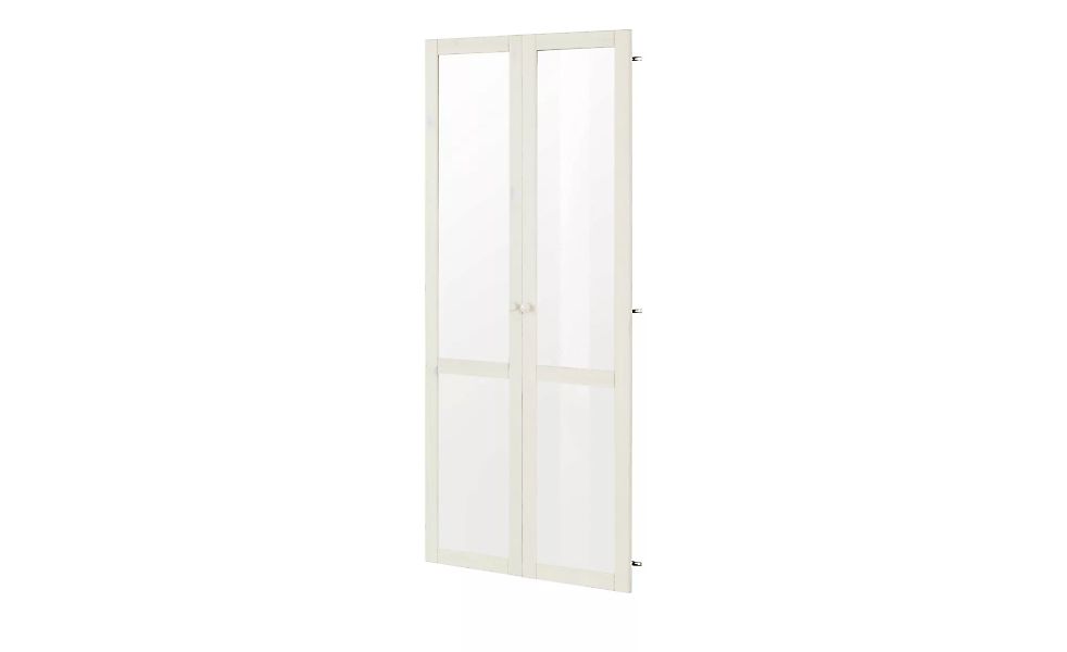 Glastüren 2er-Set - weiß - 200 cm - Sonstiges Zubehör - Möbel Kraft günstig online kaufen