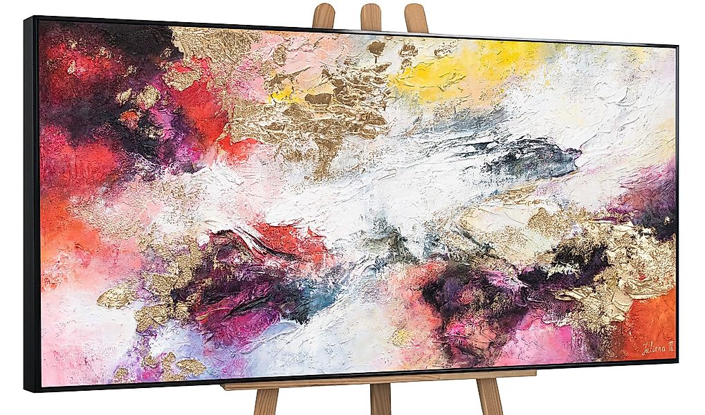 YS-Art Gemälde Heller Garten, Abstrakte Bilder, günstig online kaufen