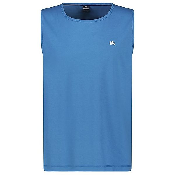 LERROS Rundhalsshirt Große Größen Herren Tanktop Brustprint dezent blau günstig online kaufen