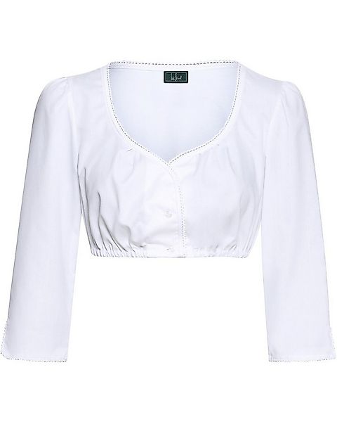 Luis Steindl Dirndlbluse Dirndlbluse mit Spitzenborte günstig online kaufen