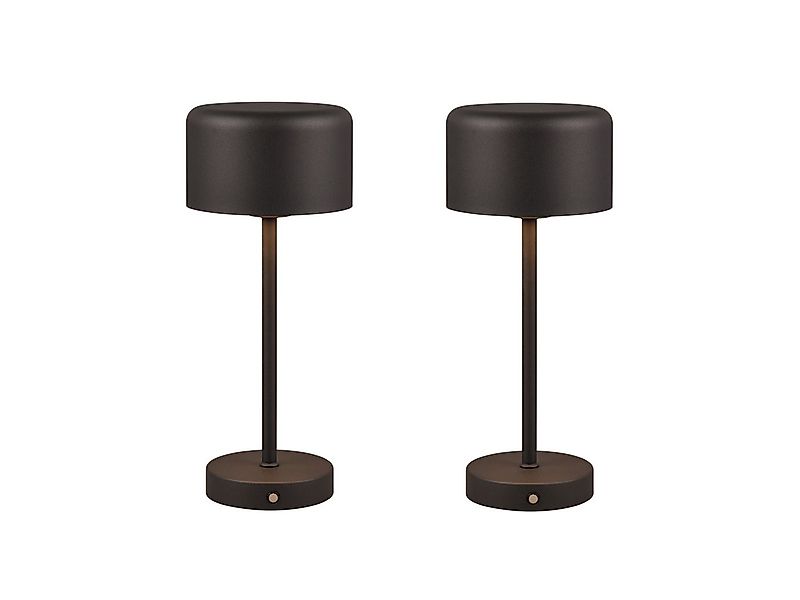 Reality Leuchten USB-Tischleuchte, 2er SET ohne Strom-kabel kabellos-e Akku günstig online kaufen