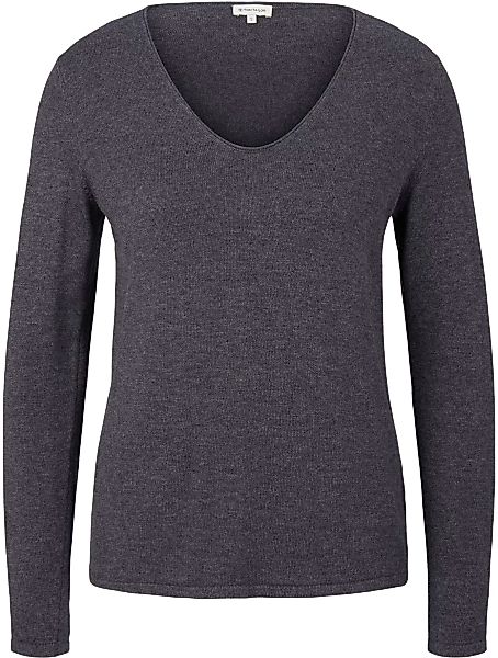 Tom Tailor Damen Pullover BASIC V-NECK - Regular Fit günstig online kaufen