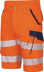 vizwell Arbeitsshorts kurze Warnschutz Arbeitshose HiVis günstig online kaufen