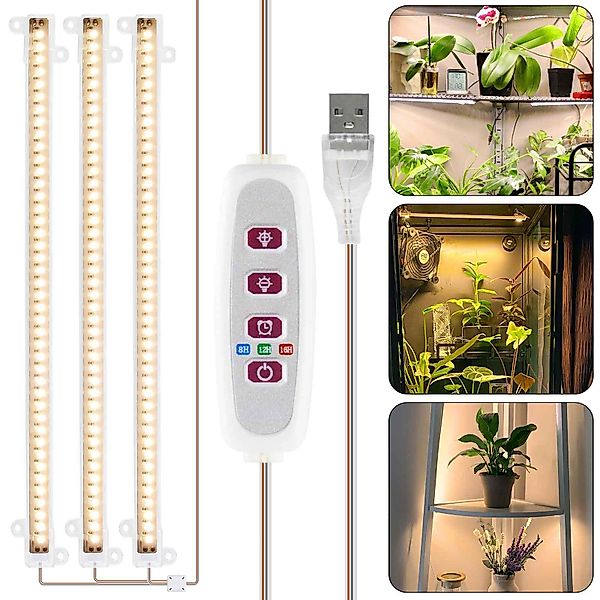 MUPOO Pflanzenlampe LED-Pflanzenlampe Wachstumslichtstreifen Bar,42-288 LED günstig online kaufen