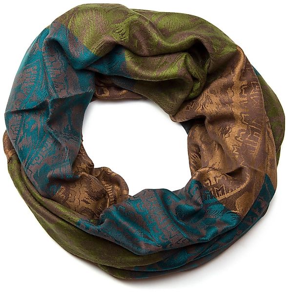 styleBREAKER Loop Loop mit Hibiskus Blüten günstig online kaufen