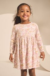 Next Blusenkleid Geripptes Langarmkleid (1-tlg) günstig online kaufen