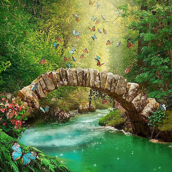 Glööckler Fototapete 3D-Optik  botanisch  tropisch Dschungeloptik, moderne günstig online kaufen