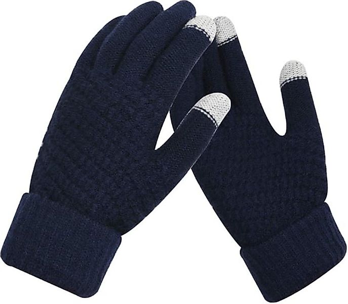 LA CUTE Strickhandschuhe Winterhandschuhe Strick warm Touchscreen Outdoor-E günstig online kaufen