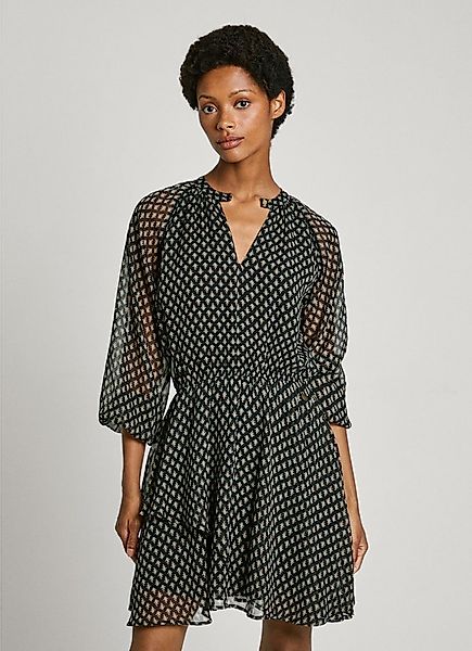 Pepe Jeans Druckkleid SALINA mit langen, halbtransparenten Ärmeln günstig online kaufen