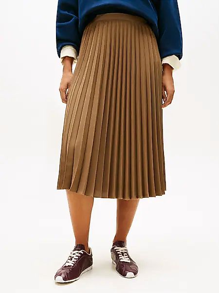Tommy Hilfiger Plisseerock »FLUID PLEATED PULL ON MIDI SKIRT« günstig online kaufen