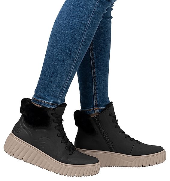 Rieker Rieker N2504-00 Damen Synthetik schwarz Winterstiefel günstig online kaufen