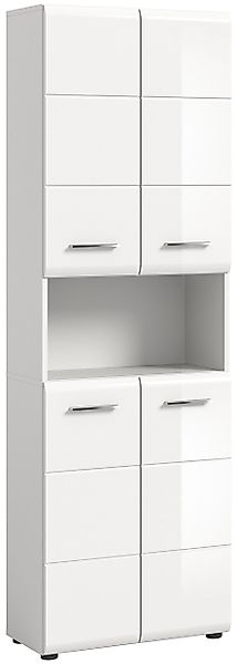 Newroom Hochschrank Gudina Hochschrank Weiß Hochglanz günstig online kaufen
