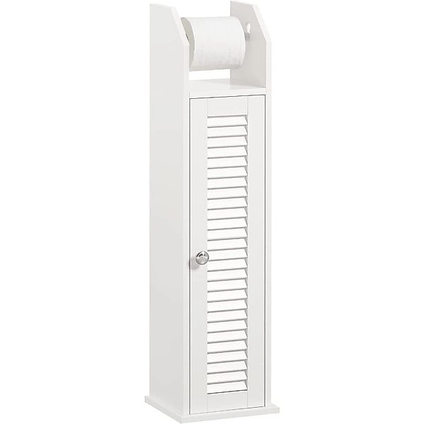 SoBuy Toilettenrollenhalter Badregal Badschrank Seitenschrank BZR49-W günstig online kaufen