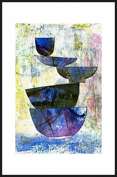 Wandkraft | Wanddekoration Art Craft Blue Lagoon Passepartout günstig online kaufen