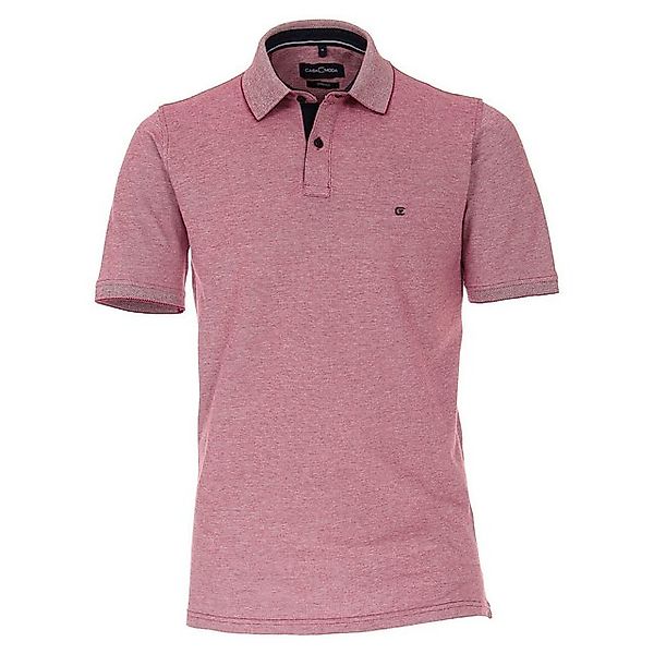 CASAMODA Poloshirt Große Größen Herren Stretch-Poloshirt bordeaux melange C günstig online kaufen