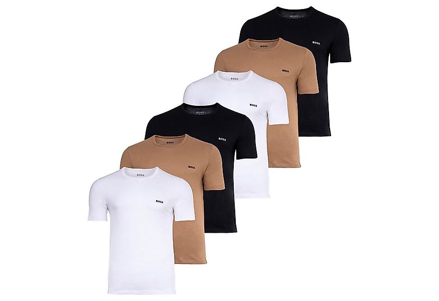 BOSS T-Shirt Herren T-Shirt 6er Pack Baumwolle (Packung, 6er Pack) günstig online kaufen