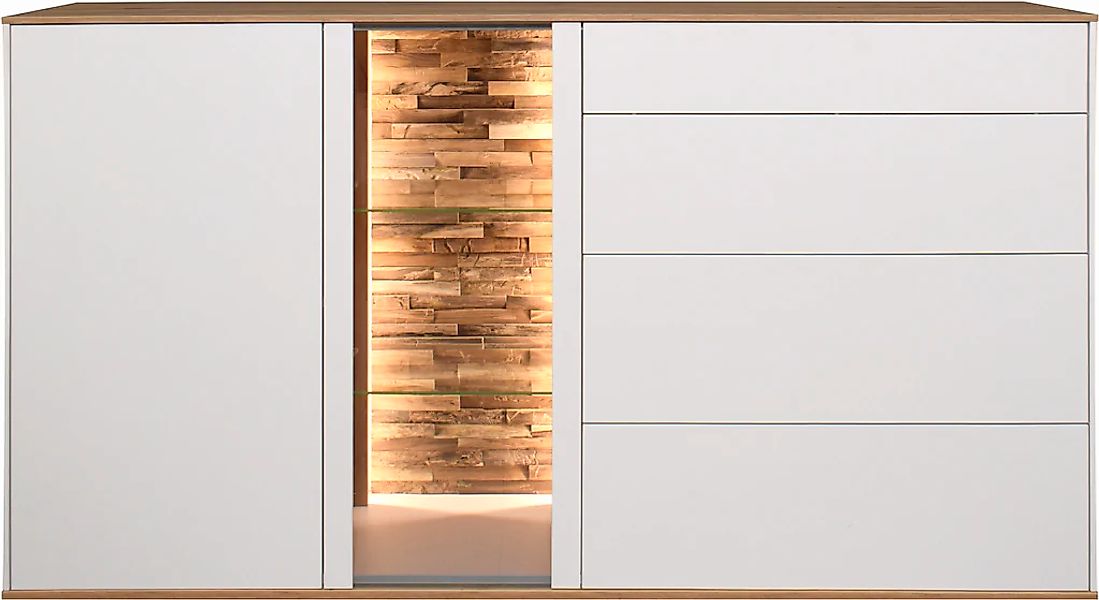 Mäusbacher Kommode Faro Sideboard B 169 cm, inkl. Beleuchtung, Push to open günstig online kaufen
