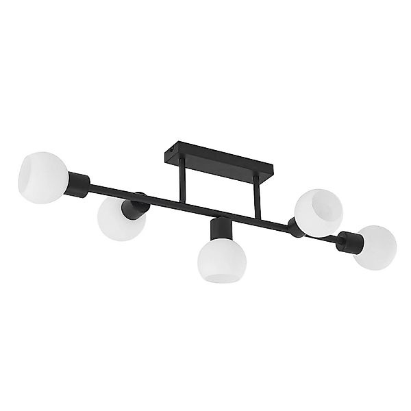 Lindby Deckenlampe Biscala 9627867 Modern in Schwarz aus Metall 5-flammig E günstig online kaufen