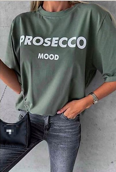 von Herzen Print-Shirt Oversize Shirt "Prosecco Mood" - Statement Shirt - O günstig online kaufen