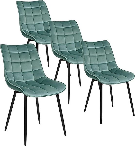 Woltu Esszimmerstuhl (4 St), Küchenstuhl mit Rückenlehne, Metallbeine günstig online kaufen