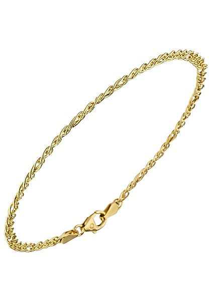 JOBO Goldarmband, Zwillings-Panzerarmband 585 Gold 19 günstig online kaufen