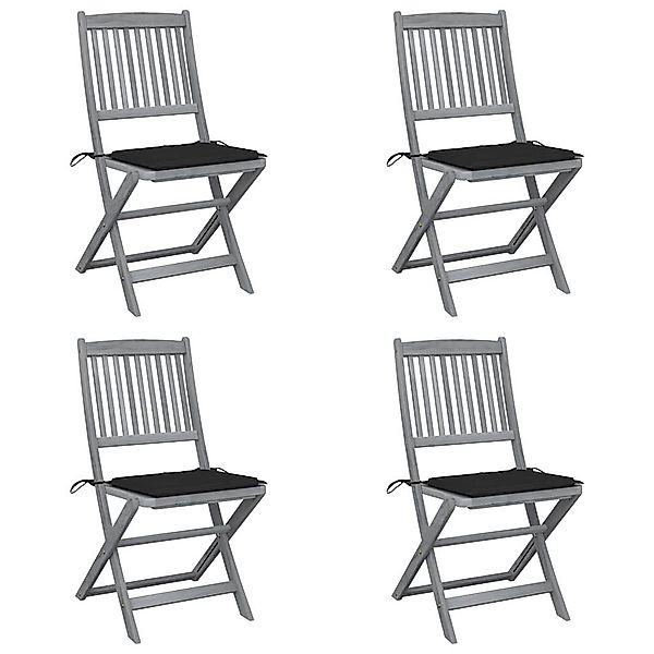 vidaXL Gartenstuhl Klappbare Gartenstühle 4 Stk. günstig online kaufen