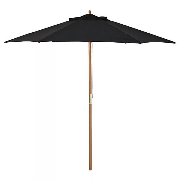 Outsunny Sonnenschirm schwarz Bambus H/D: ca. 230x2520 cm günstig online kaufen