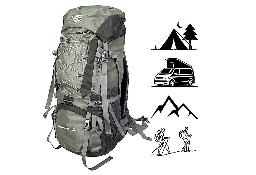 MTB Wanderrucksack 80 Liter Tracking Rucksack Reiserucksack Camping Tasche, günstig online kaufen
