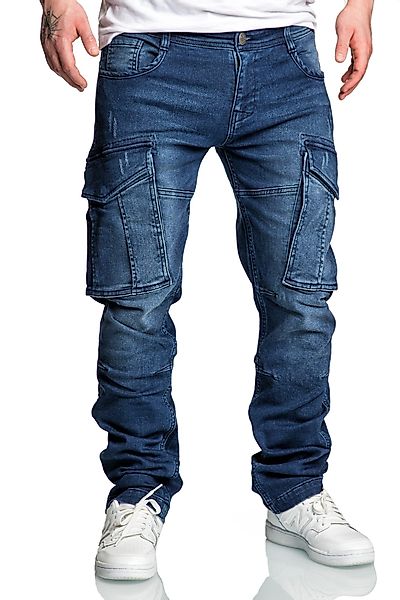Amaci&Sons Cargojeans LINNDALE Sweathose im Denim günstig online kaufen
