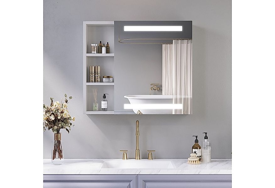AQUALAVOS Spiegelschrank Spiegelschrank mit LED Kaltweiß Beleuchtung für Ba günstig online kaufen