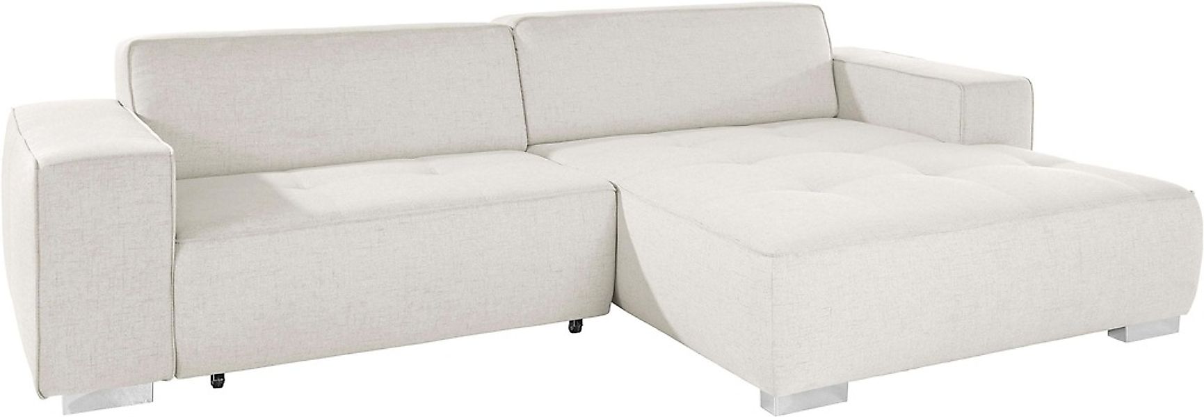 INOSIGN Ecksofa »Sapporo L-Form«, wahlweise Bettfunktion oder Sitztiefenver günstig online kaufen
