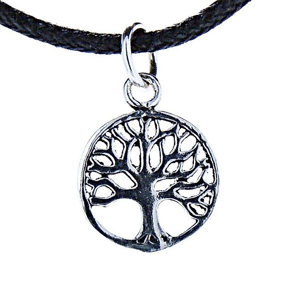 Kiss of Leather Kettenanhänger Lebensbaum Anhänger 925 Silber Yggdrasil Wel günstig online kaufen