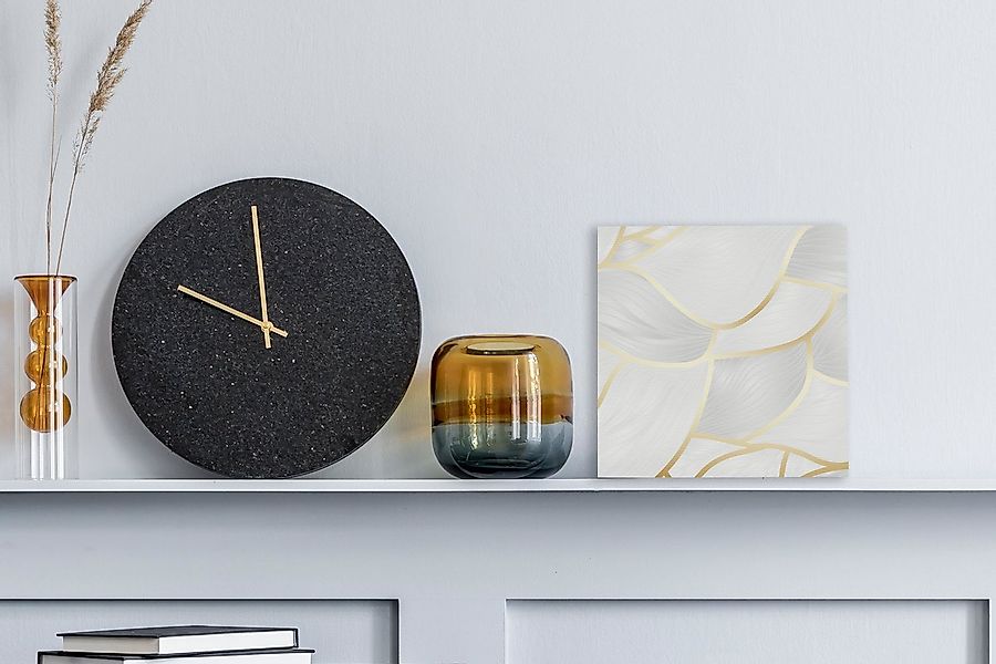OneMillionCanvasses® Leinwandbild Abstraktes Muster mit goldenen günstig online kaufen