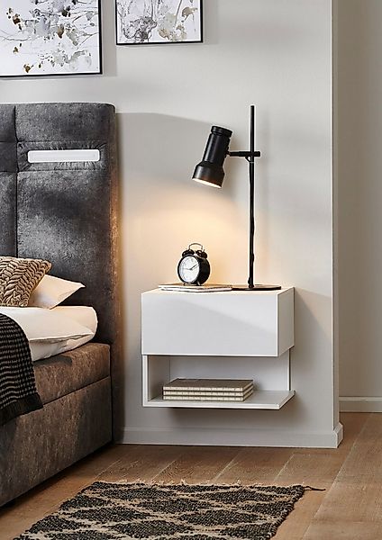 BMG Möbel Nachtschrank Faro 2 grifflose Schublade, wandhängend, links recht günstig online kaufen