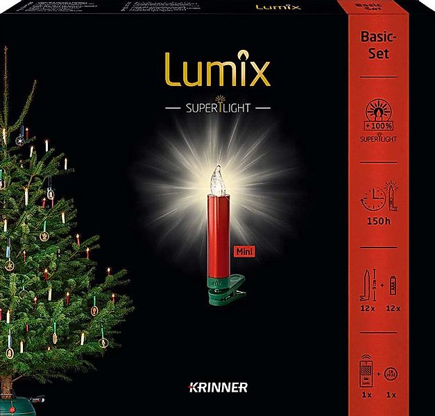 lumix LED-Christbaumkerzen LUMIX SuperLight Metallic Rot günstig online kaufen