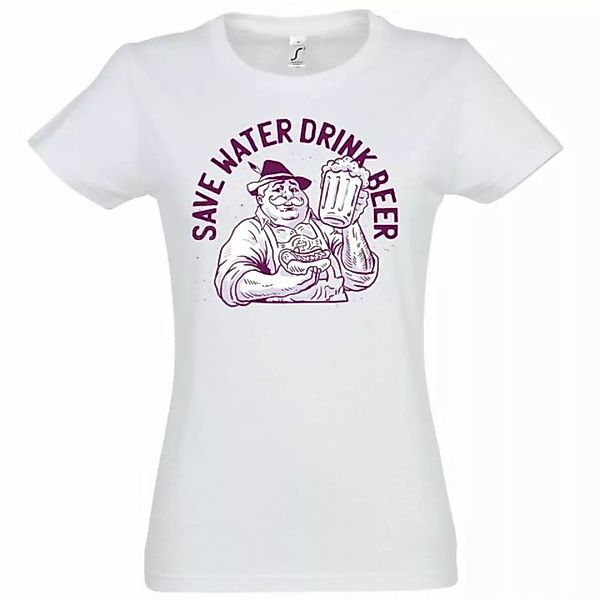 Youth Designz T-Shirt "Save Water, Drink Beer" Damen Shirt mit trendigem Fr günstig online kaufen