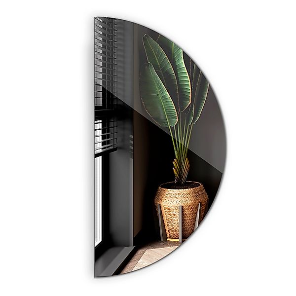 Tulup Spiegel Halbrunder Spiegel 50 cm x 100 cm Halbmondspiegel Badezimmers günstig online kaufen