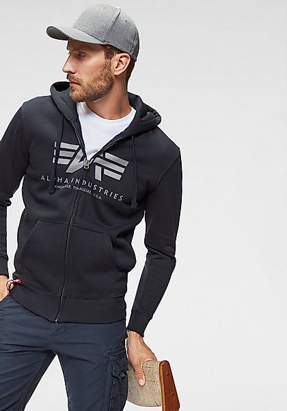 Alpha Industries Kapuzensweatjacke "BASIC ZIP HOODY" Baumwollmischung, regu günstig online kaufen