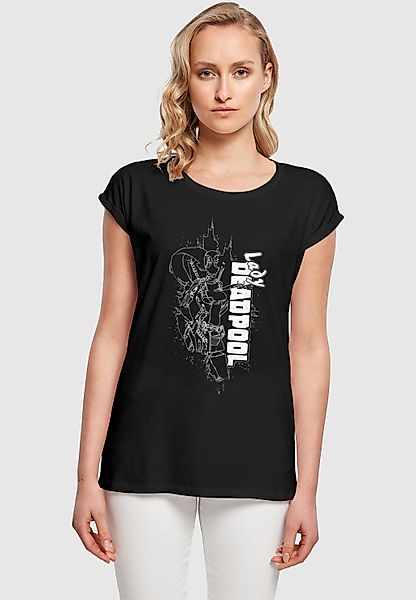 ABSOLUTE CULT T-Shirt "ABSOLUTE CULT Damen Ladies Deadpool - Lady Outline T günstig online kaufen