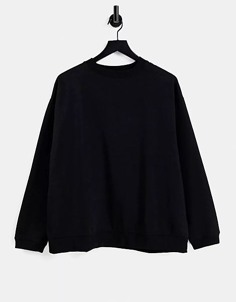 Topshop – Oversized-Sweatshirt in Schwarz günstig online kaufen